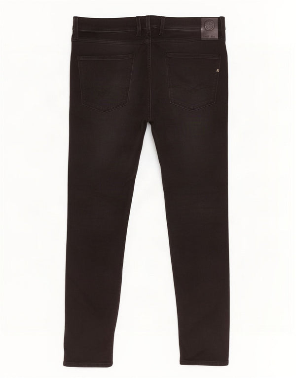 Replay Vaqueros ajustados Anbass para hombre W36 L32 Algodón negro