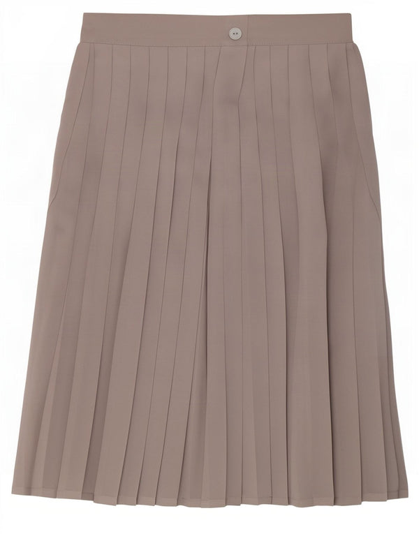 Falda plisada de cintura alta para mujer St Michael UK 10 Small W24 Poliéster gris