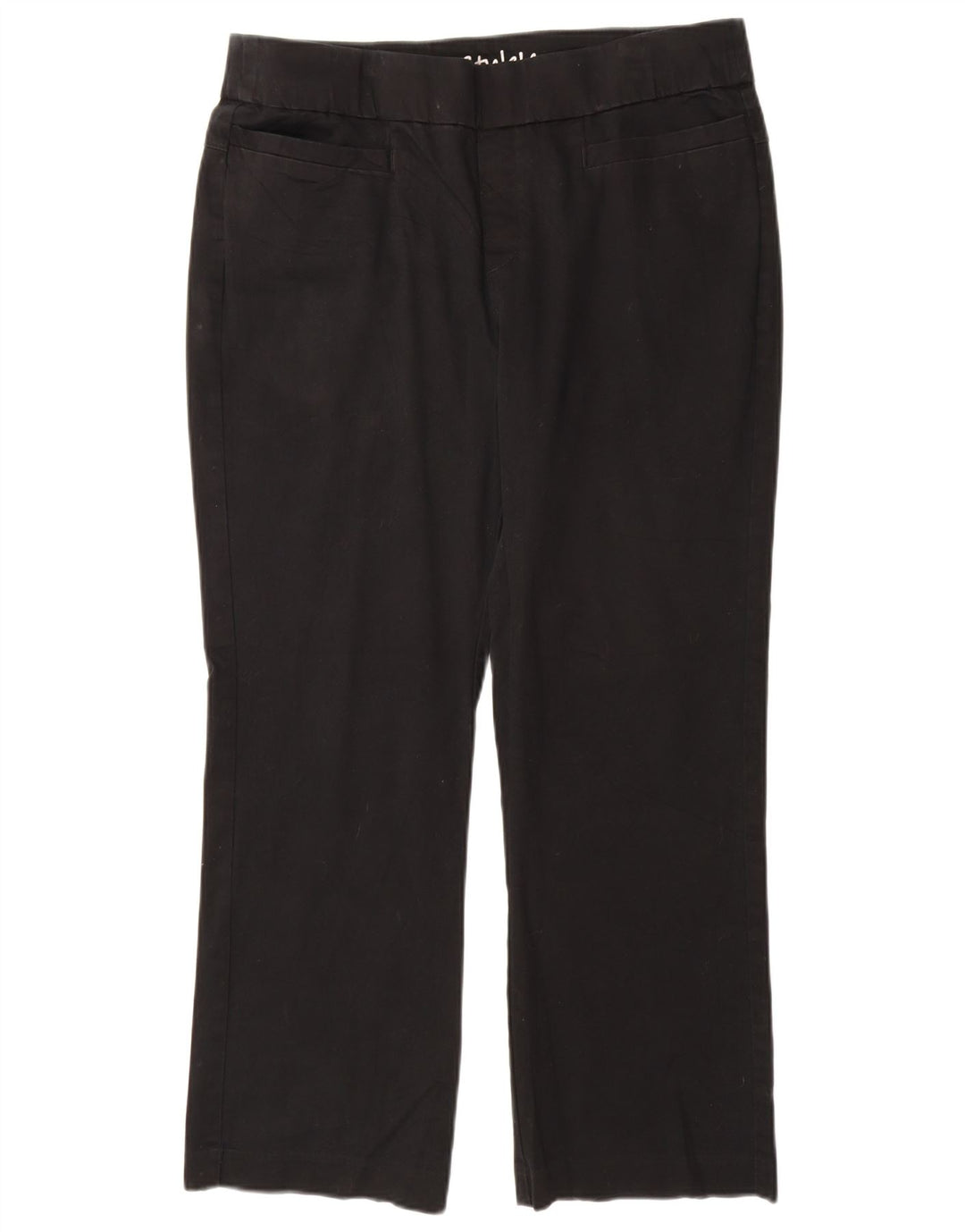 LEE Pantalones casuales rectos pequeños para mujer US 14 XL W34 L29 Algodón negro