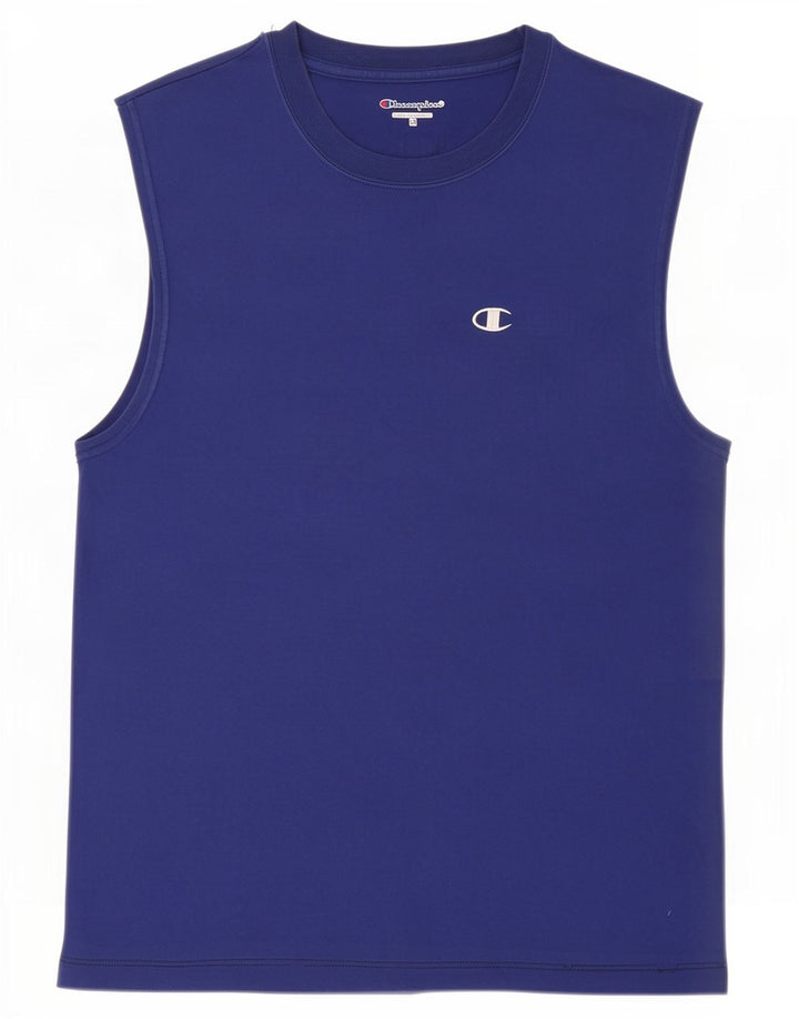 Champion Camiseta Sin Mangas Para Hombre Azul Medio