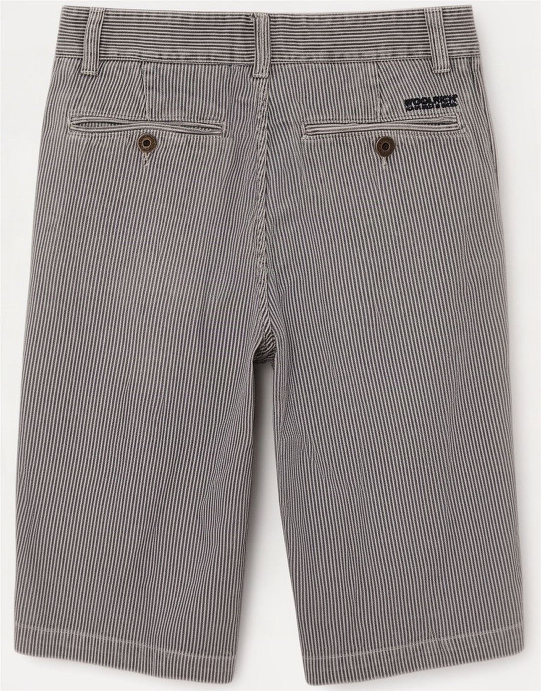Woolrich Pantalones cortos chinos para hombre medianos W33 Azul a rayas