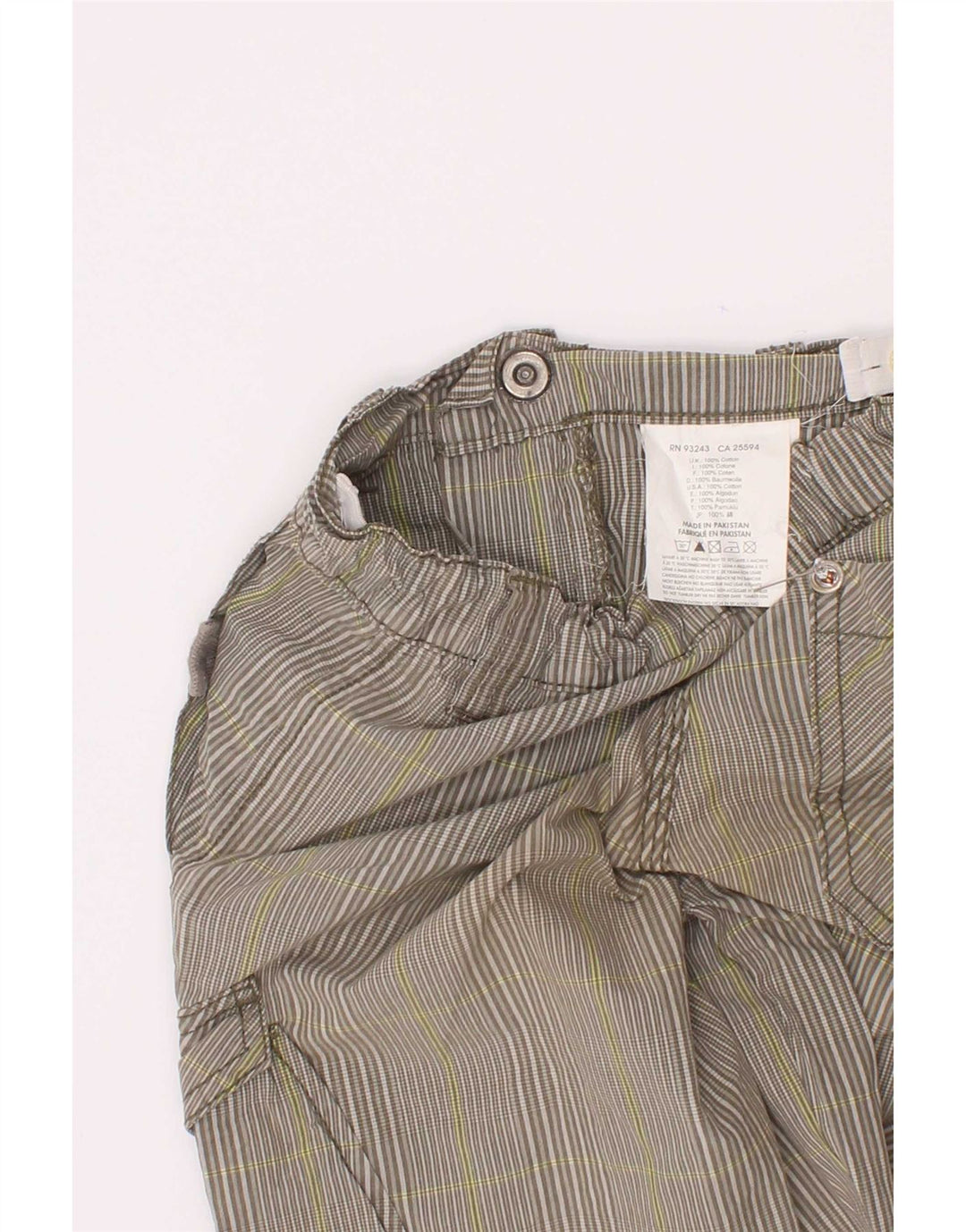 Diesel Pantalones cortos cargo para niños 3-4 años W22 Algodón a rayas gris