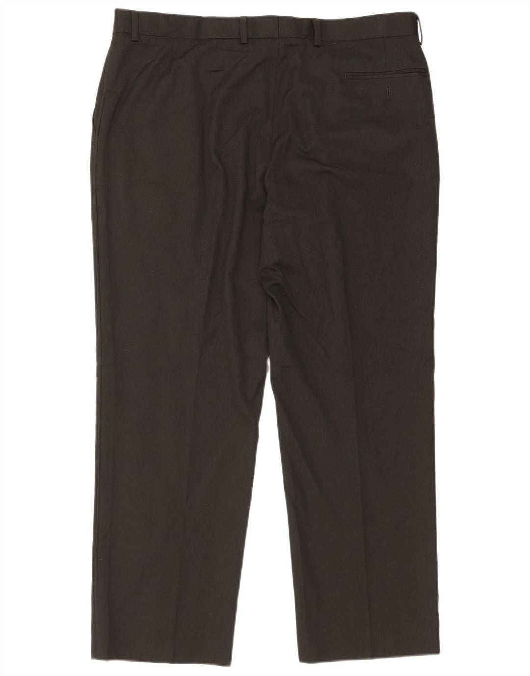 Marks & Spencer Pantalón de traje recto para hombre W38 L29 Poliéster negro