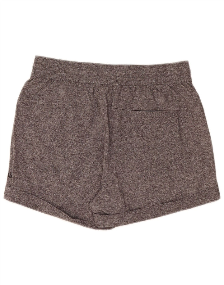 Lululemon Pantalones cortos deportivos para mujer US 8 gris medio moteado