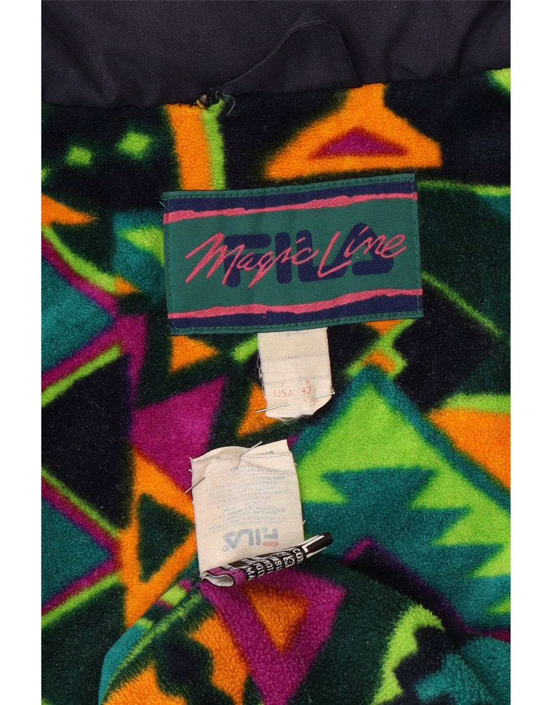 Fila Chaqueta cortavientos Magic Line para hombre UK 44 2XL Poliéster azul marino