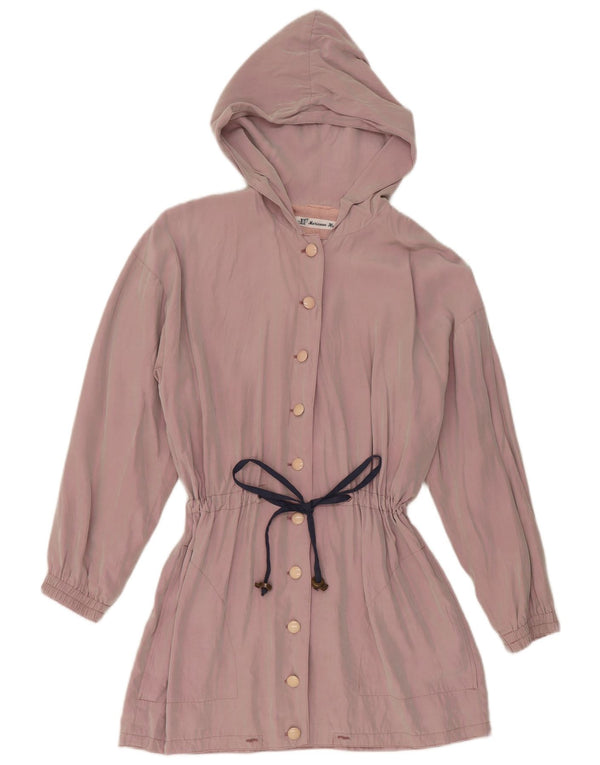 Vintage mujer chaqueta con capucha Reino Unido 14 púrpura medio
