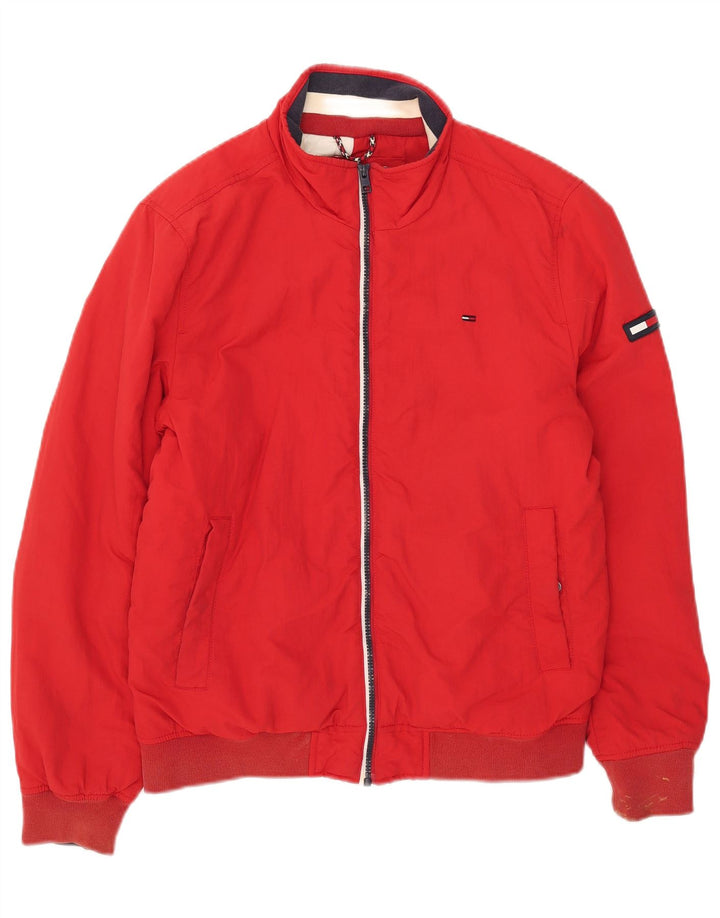 Tommy Hilfiger Chaqueta Bomber para Hombre UK 36 Small Poliamida Roja