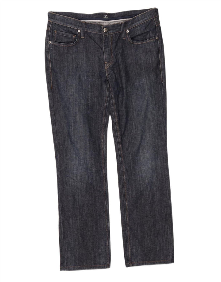 Vaqueros Rectos Mujer Fay W32 L28 Azul Marino Algodón