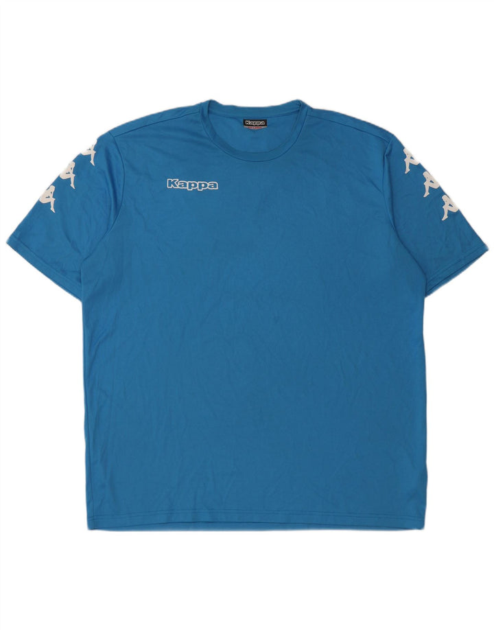 Kappa Camiseta gráfica para hombre Top 3XL Poliéster azul