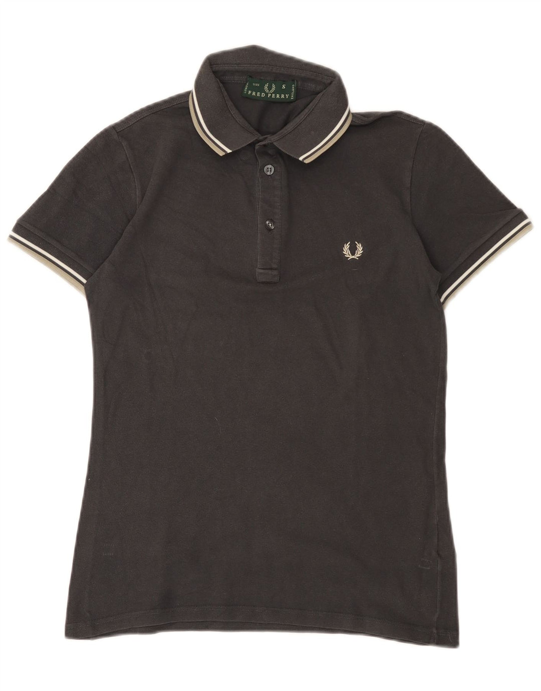Polo Fred Perry Hombre Pequeño Algodón Gris
