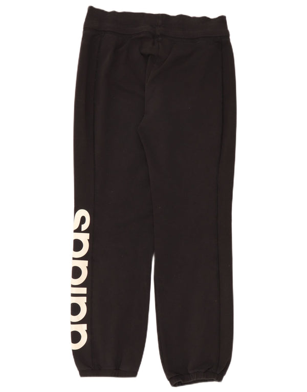Adidas Mujer Graphic Chándal Pantalones Joggers UK 12/14 Mediano Negro