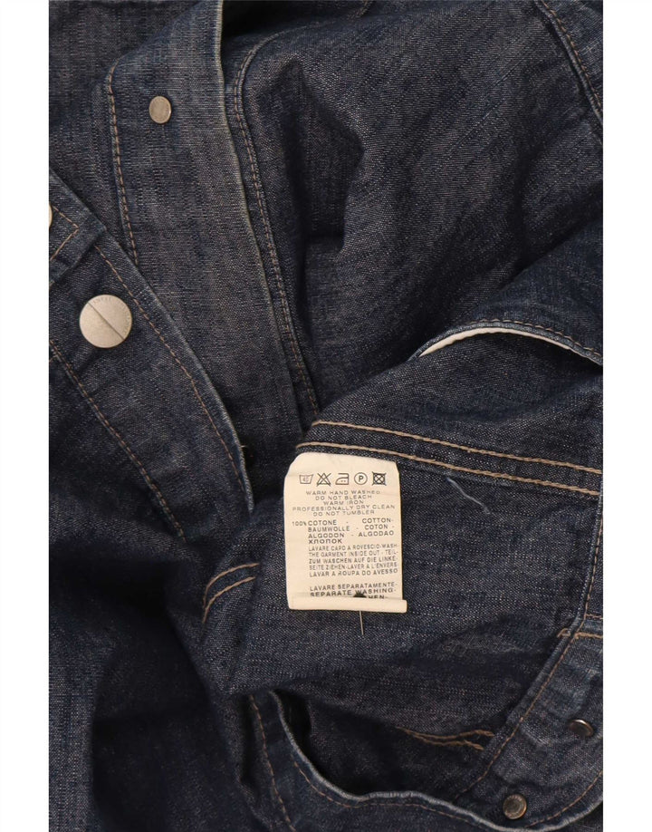Trussardi Jeans Chaqueta Vaquera Hombre UK 40 Large Algodón Azul