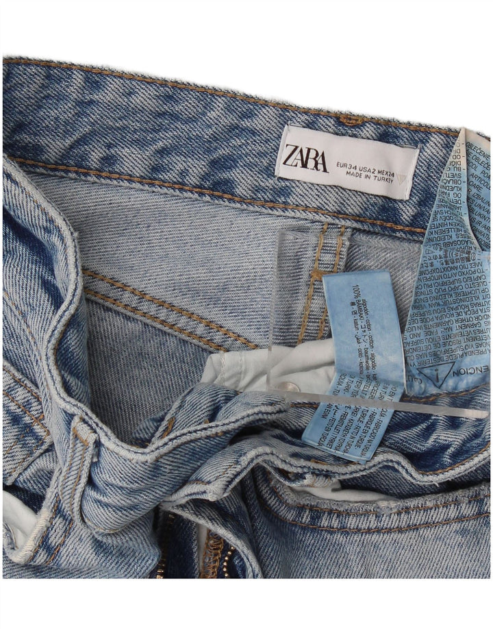 Zara Jeans Bootcut Mujer EU 34 2XS W24 L33 Algodón Azul