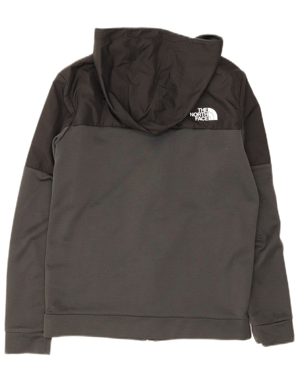 The North Face Sudadera con capucha y cremallera para niños 14-15 años XL Gris Colorblock
