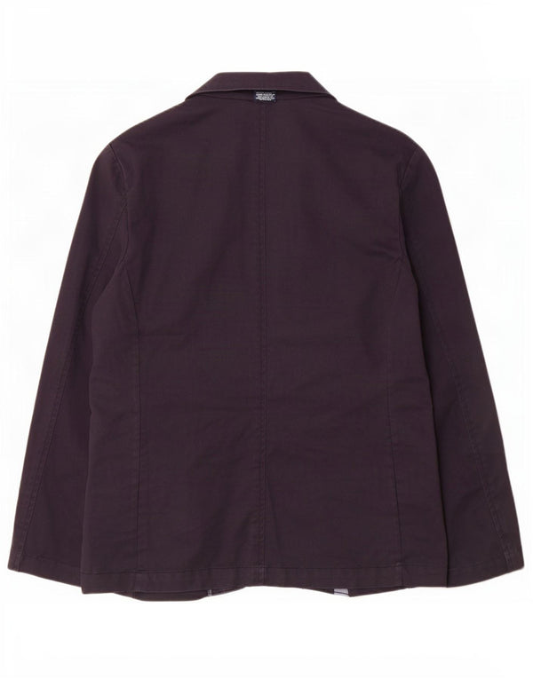 Superdry Chaqueta tipo blazer de 2 botones para hombre Reino Unido 40 Grande Algodón azul marino