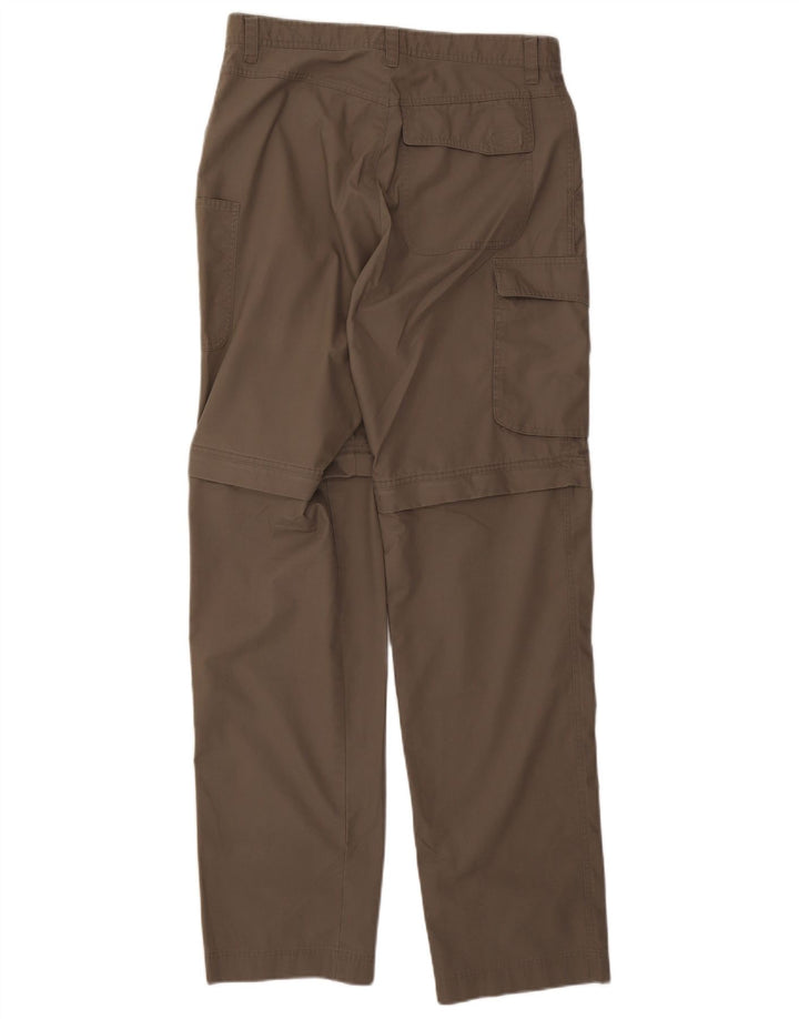 Jack Wolfskin Pantalones cargo rectos para hombre W32 L34 Poliéster gris