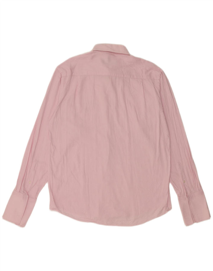 PIERRE CARDIN Camisa De Hombre Grande Rosa Espiga Algodón