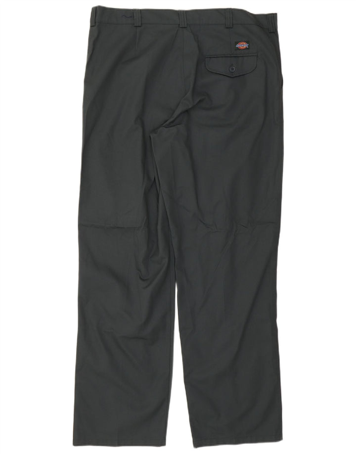 Dickies Pantalón chino recto para hombre W40 L30 Poliéster verde