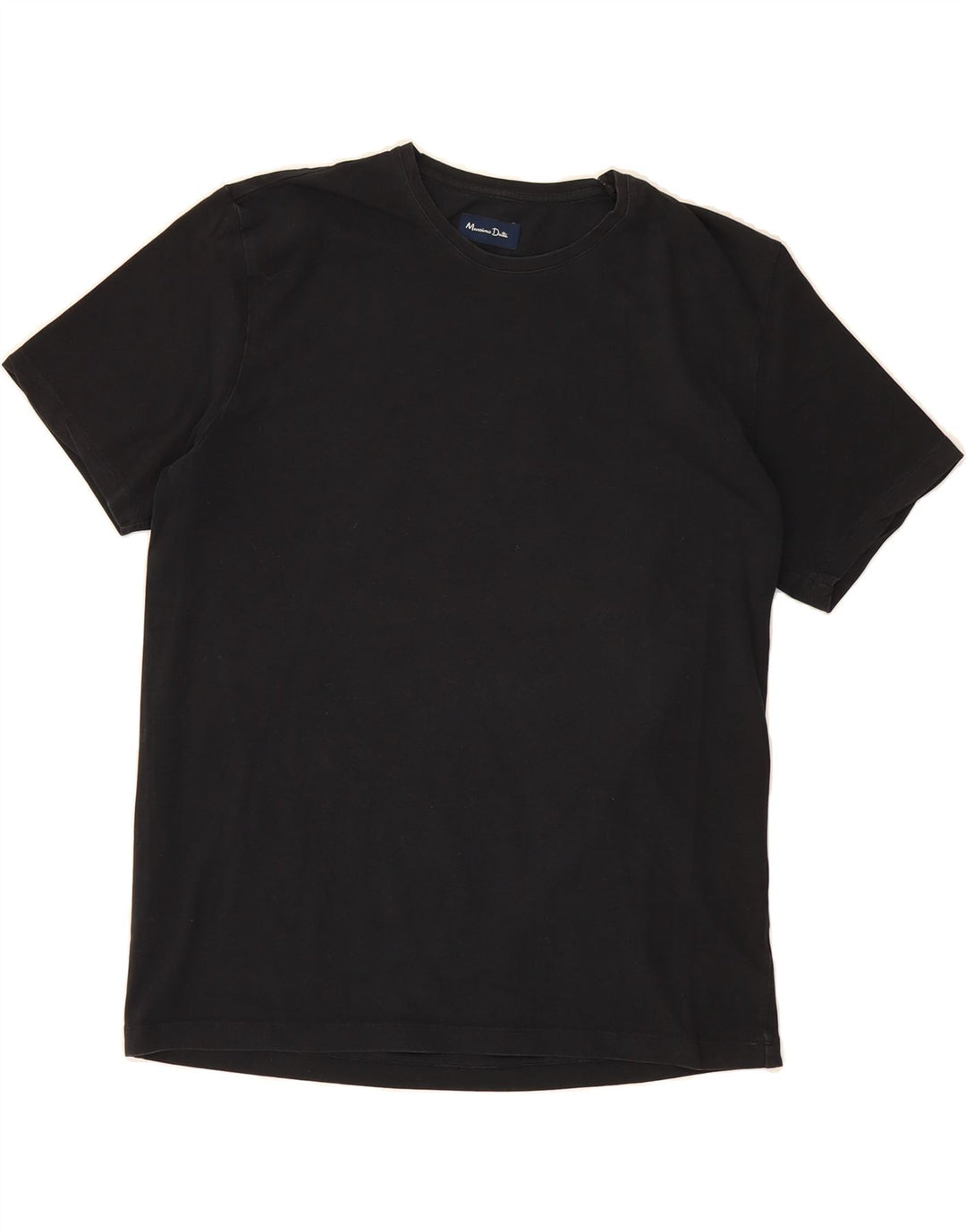 MASSIMO DUTTI Mens T-Shirt Top XL Black Cotton Vintage Massimo Dutti and Second-Hand Massimo Dutti from Messina Hembry 