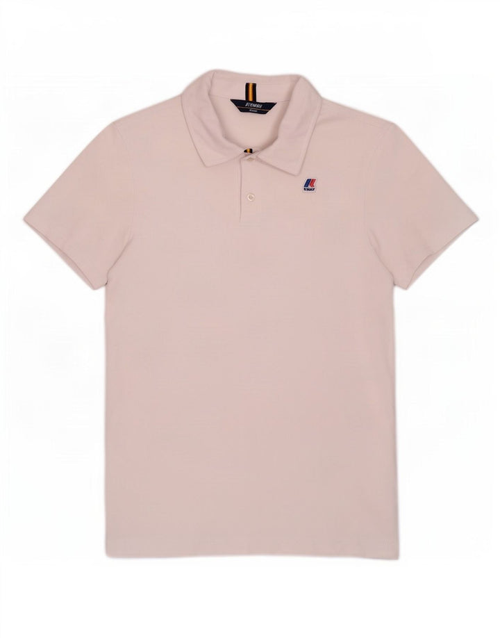 Polo K-Way Hombre Algodón Blanco Mediano