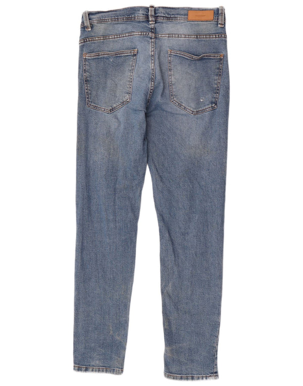 Zara Mens Slim Jeans EU 42 Grande W32 L32 Algodón Azul