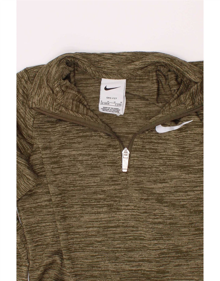 Nike - Chándal Dri Fit para niños (5 a 6 años, tamaño mediano, color caqui)