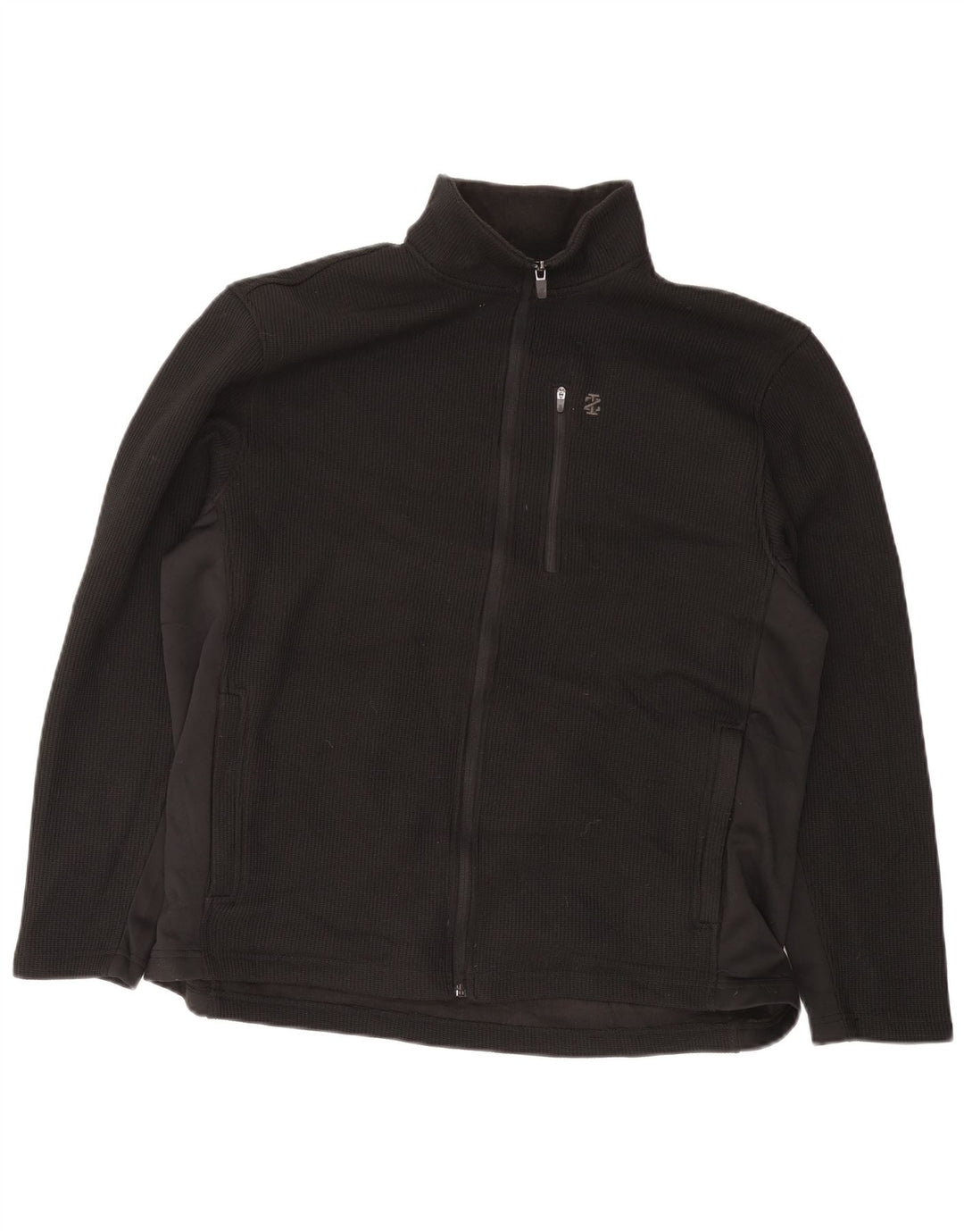 IZOD Chaqueta superior de chándal para hombre Poliéster negro grande