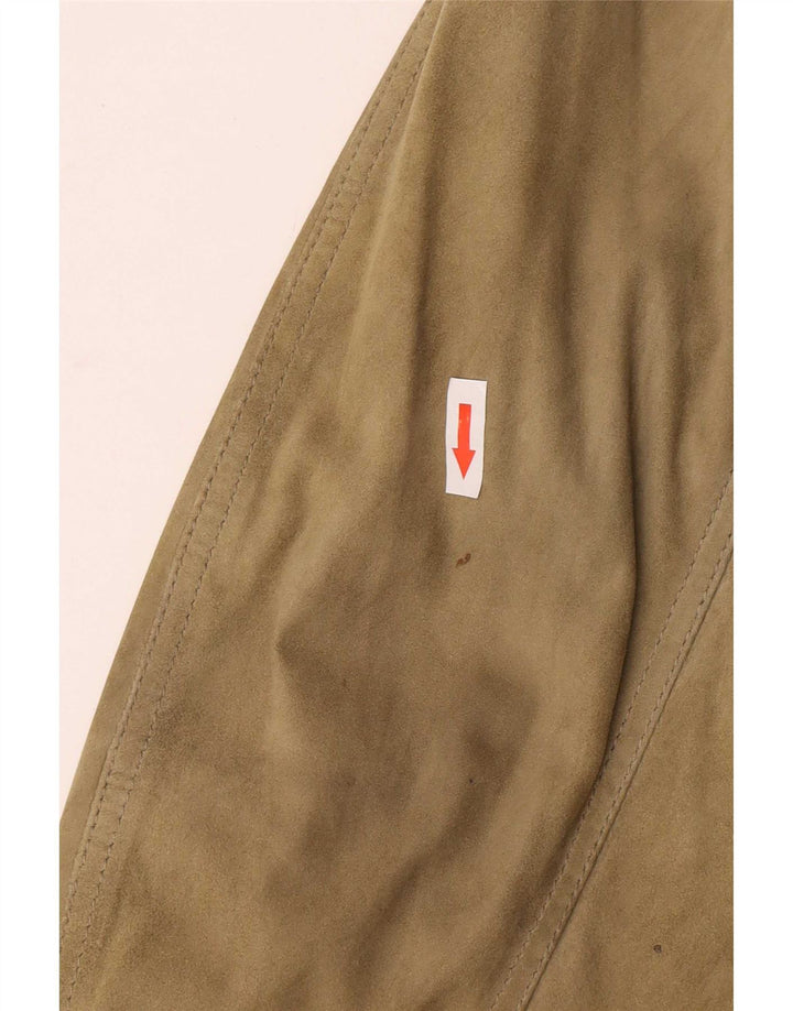 Chaqueta bomber de ante para hombre Scout UK 40 Large Green