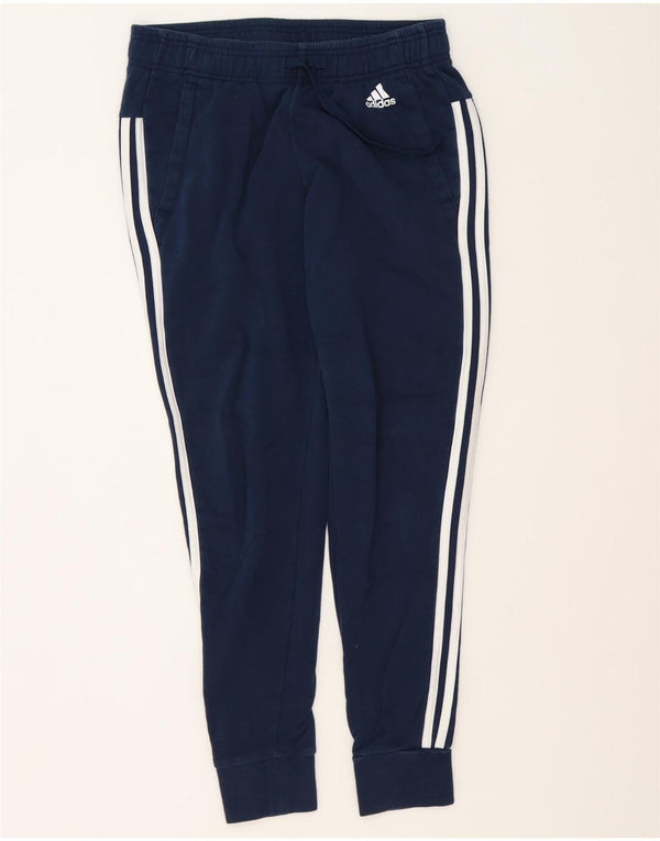 Adidas Womens Tracksuit Trousers Joggers UK 12 Medium Navy Blue