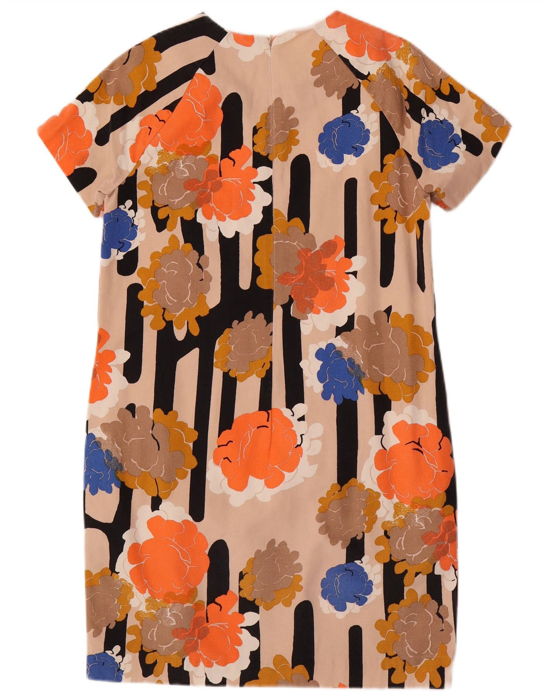 COS Vestido recto para mujer EU 36 Pequeño algodón floral multicolor