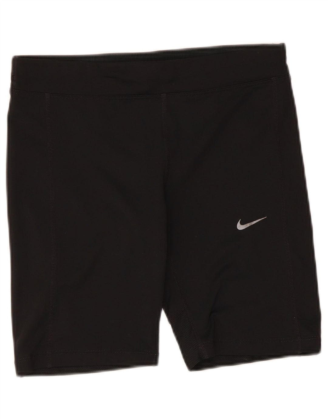 Nike - Pantalones cortos deportivos Dri Fit para mujer, talla 10, poliéster negro pequeño