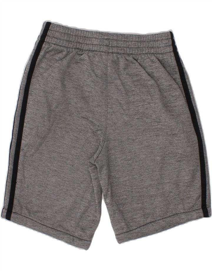 ADIDAS Boys Sport Shorts 7-8 Years Small  Grey Flecked Polyester Vintage Adidas and Second-Hand Adidas from Messina Hembry 