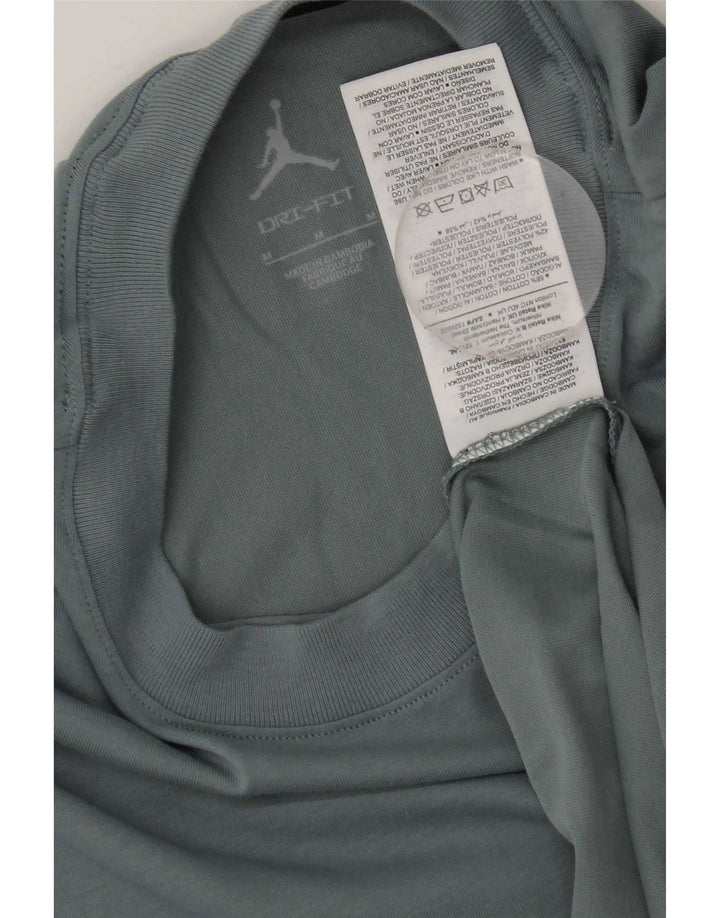 Camiseta Jordan Dri Fit para hombre Top de algodón gris medio