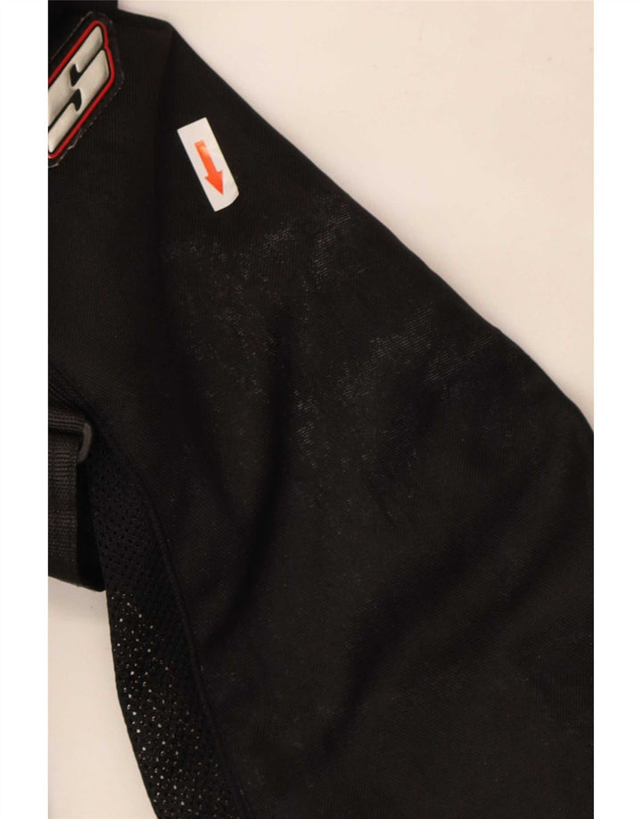 Vintage Hombres Racer Chaqueta Reino Unido 48 4XL Negro