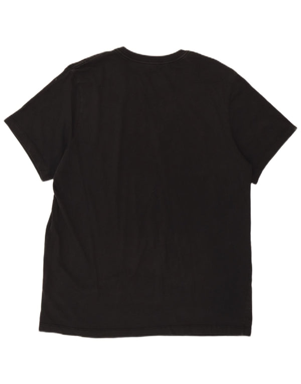 Nike - Camiseta gráfica para hombre, talla grande, algodón negro