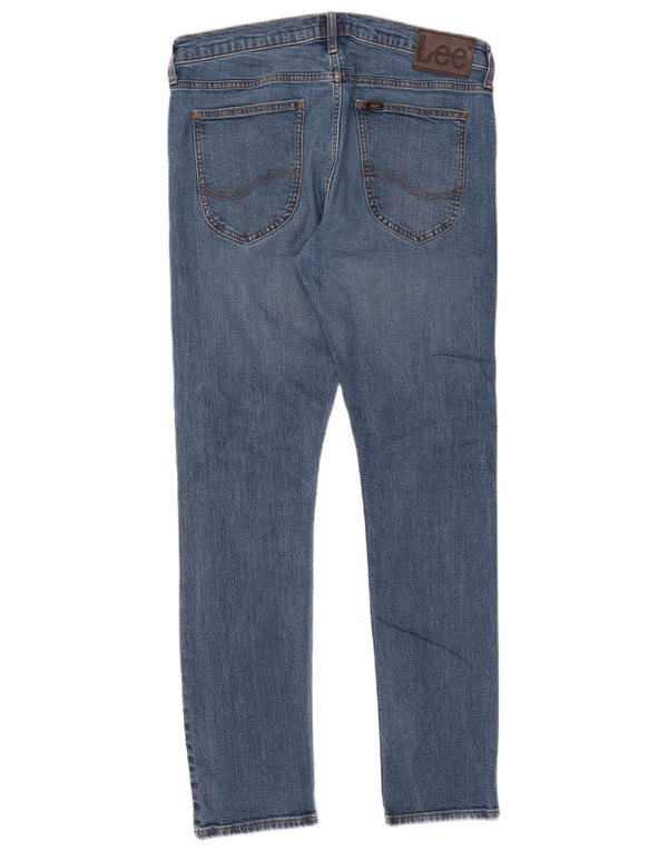 Lee Mens Luke Tapered Slim Jeans W34 L32 Algodón Azul