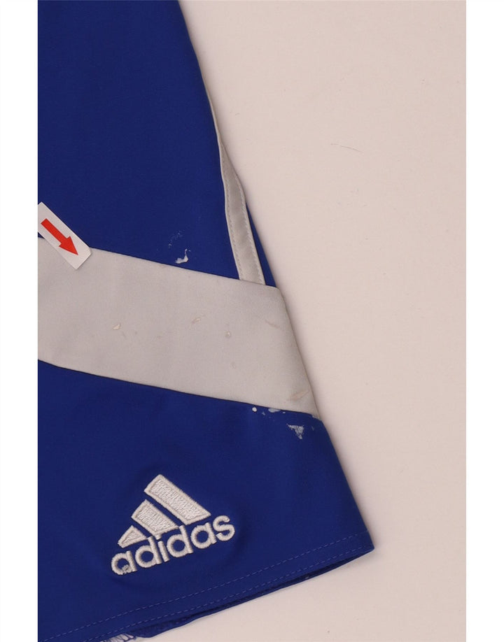 Adidas Pantalones cortos deportivos para hombre XL Azul Colorblock Poliéster