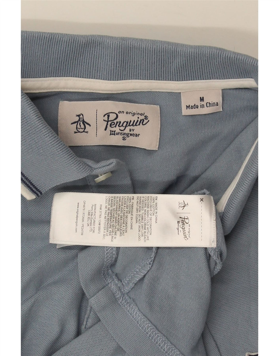 PENGUIN Polo Hombre Algodón Azul Medio