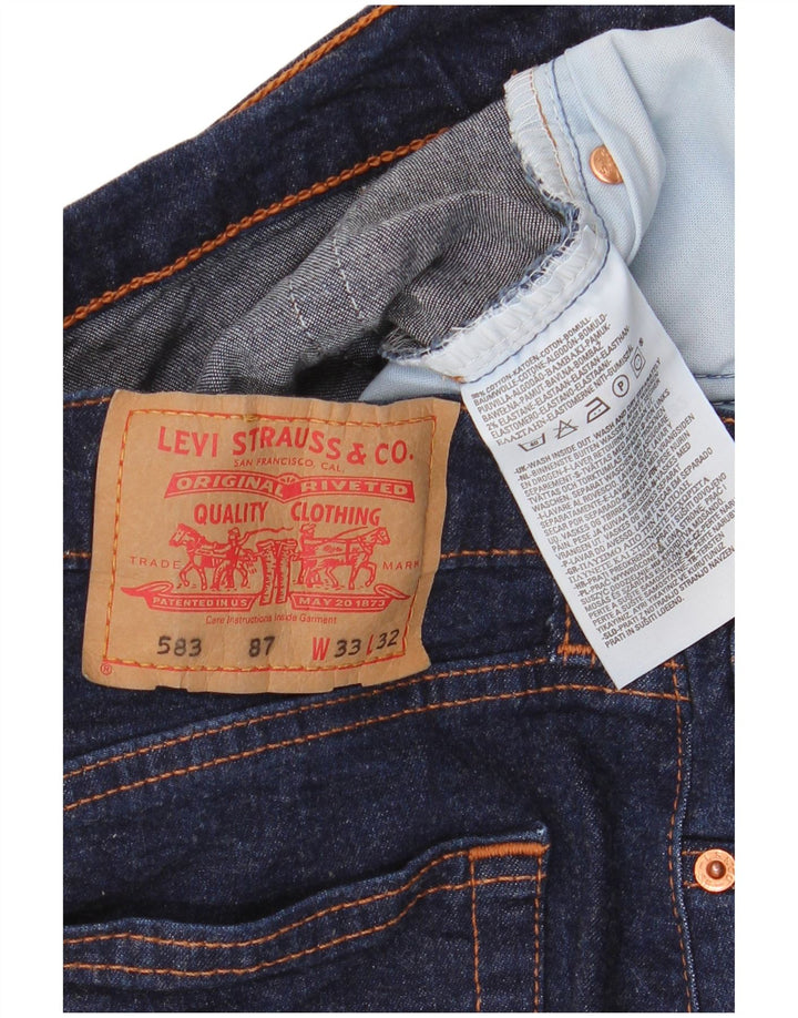 Levi's Vaqueros rectos 583 para hombre W33 L32 Algodón azul marino
