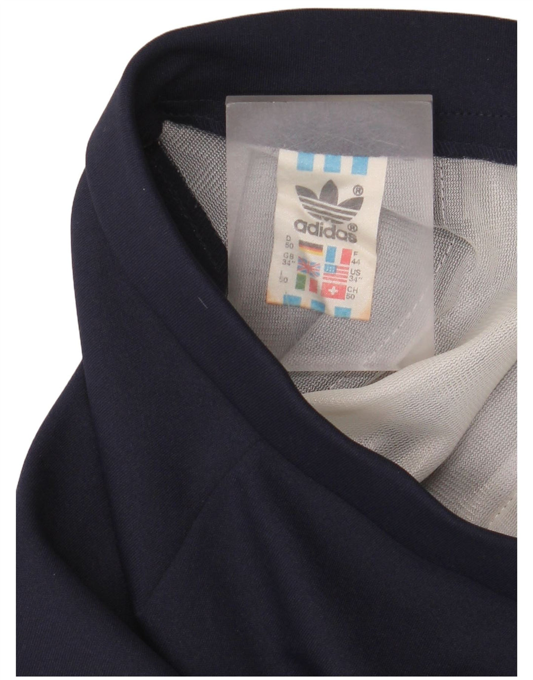 Adidas - Pantalones cortos deportivos para hombre, talla grande, poliéster, color azul marino
