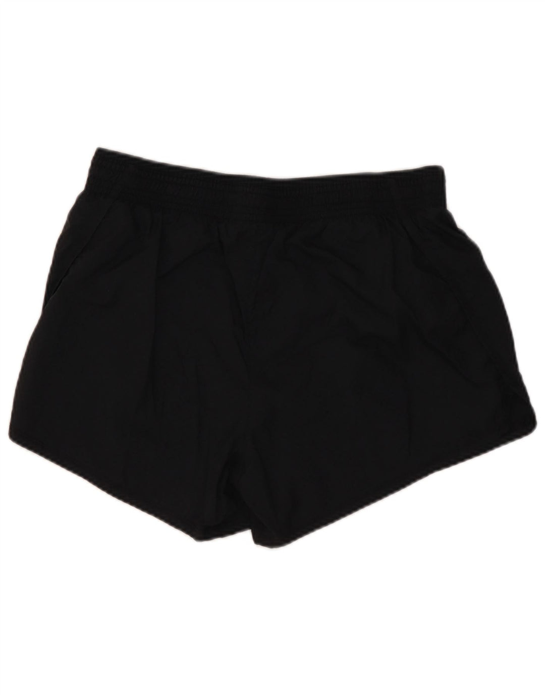 NIKE Pantalones cortos deportivos gráficos para mujer UK 8 Small Poliéster negro