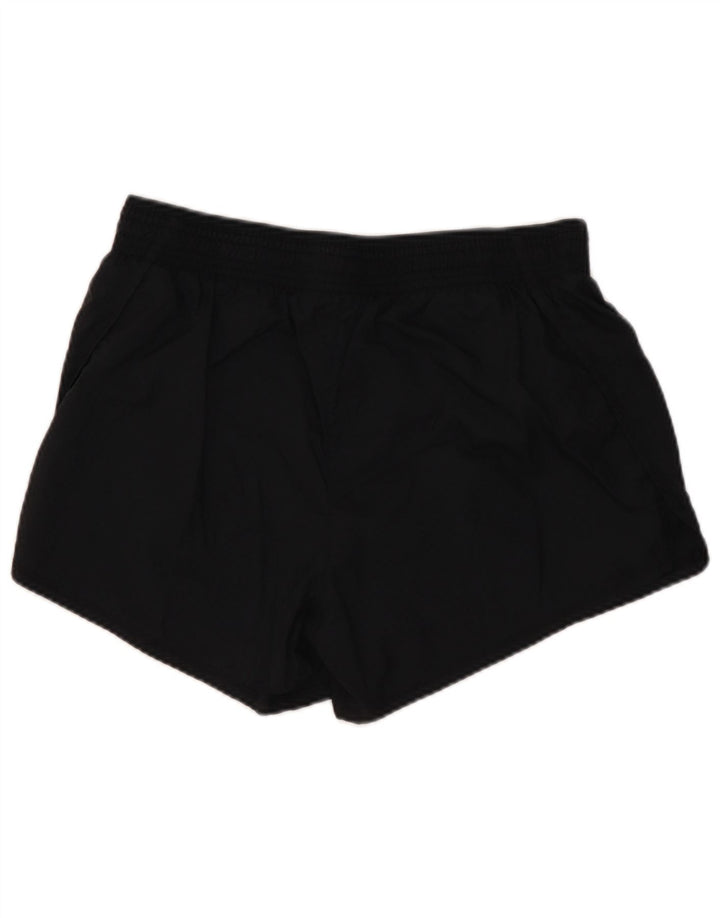 NIKE Pantalones cortos deportivos gráficos para mujer UK 8 Small Poliéster negro