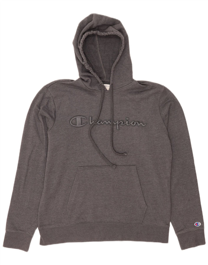 Champion Sudadera Con Capucha Gráfica Gris Medio