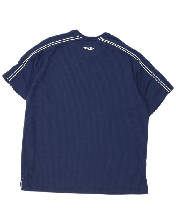 Camiseta Umbro Hombre Top XL Azul Marino Poliéster