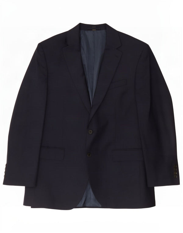 Marks & Spencer Chaqueta tipo blazer de 2 botones para hombre UK 44 XL Poliéster azul marino
