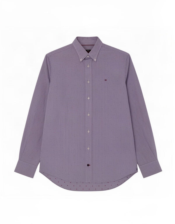 Tommy Hilfiger Camisa a medida para hombre Talla 39 15 1/2 Raya azul mediana