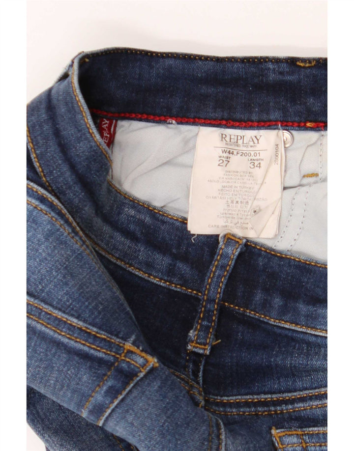 Vaqueros Bootcut Mujer Replay W27 L34 Algodón Azul