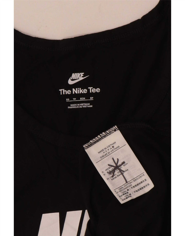 Camiseta sin mangas con gráfico Nike para hombre XS Algodón negro