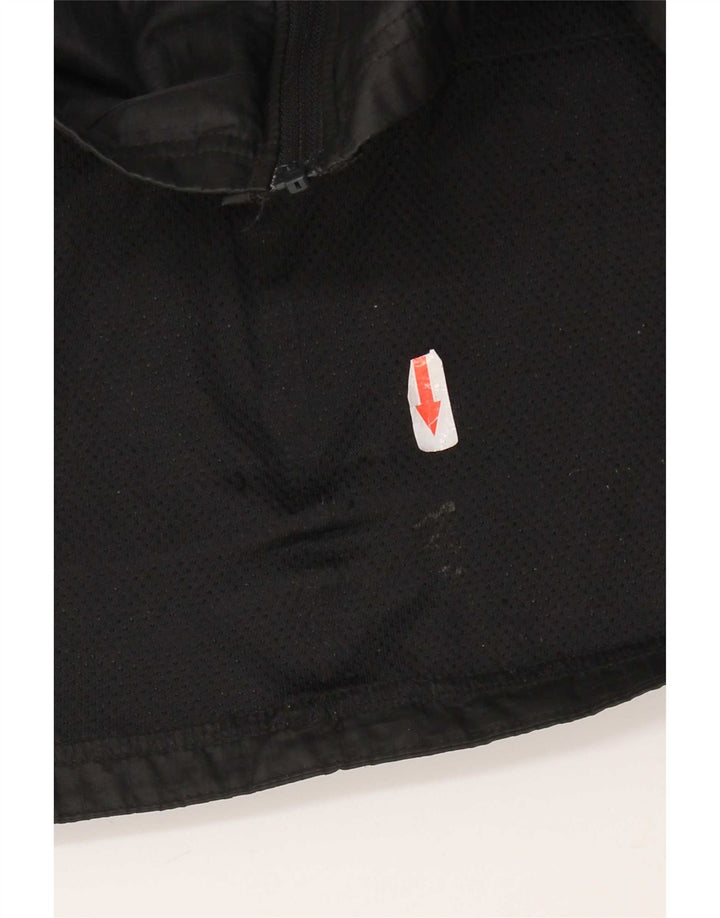 Nike - Chaqueta impermeable con capucha para mujer, talla M, poliéster negro
