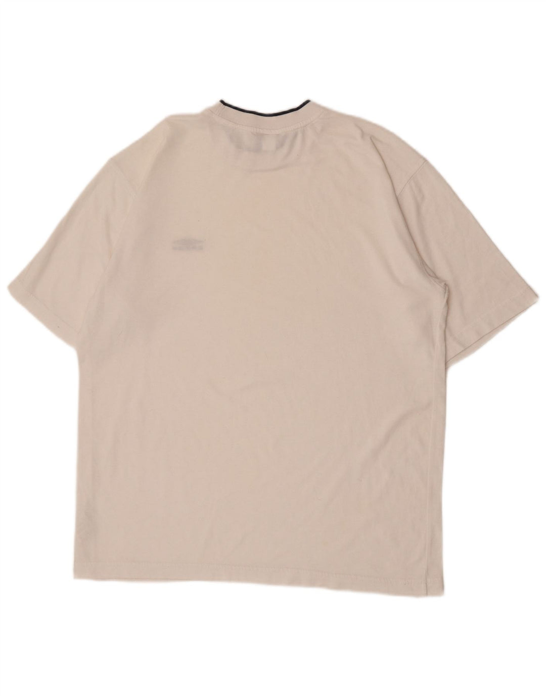 Umbro Camiseta gráfica para hombre Top grande de poliéster blanco roto